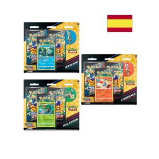 Coleccion Pokemon TCG Espada y Escudo 12.5 Inteleon - Cinderace - Rillaboom (Español)