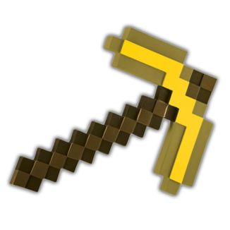 Golden Pickaxe Minecraft Replica