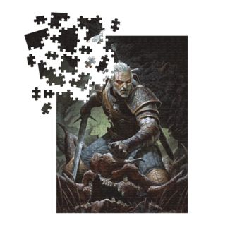 Puzzle Geralt con Trofeo The Witcher Wild Hunt 1000 Piezas 