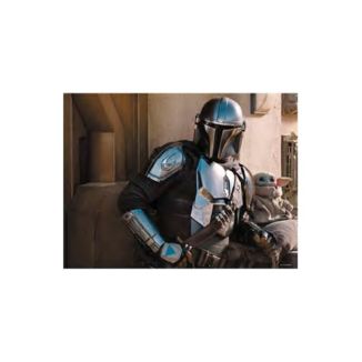 Grogu The Child and Mando 3D Lenticular Puzzle Star Wars The Mandalorian 500 Pieces