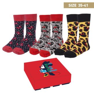 Minnie Mouse Socks Pack Disney Size 35-41