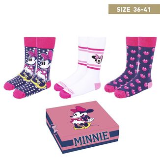 Minnie Mouse Pink Socks Pack Disney Size 35-41