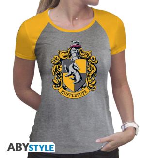 Camiseta Escudo Hufflepuff Mujer Harry Potter