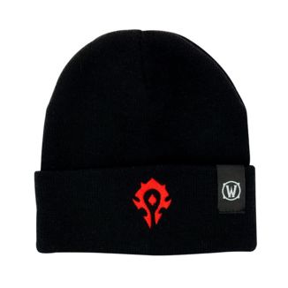Horde Logo Black Beanie Hat World Of Warcraft 
