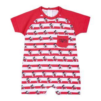 Mickey Mouse Stripes Baby Romper Disney