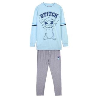 Pijama Largo Jersey y Pantalon Stitch Azul Lilo & Stitch Disney
