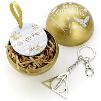 Adorno Bola Navidad Con Llavero Reliquias de la Muerte Harry Potter