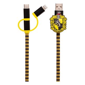 Hufflepuff Scarf Charging Cable Harry Potter 3in1