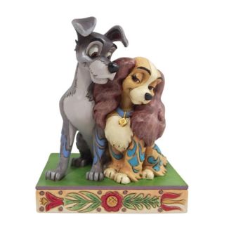 Queen and Tramp Figurine Lady and The Tramp Disney Traditions Jim Shore 