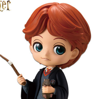 Ron Weasley with Scabber Figure Harry Potter Q Posket