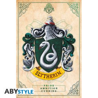Poster Escudo Slytherin Harry Potter 91,5 x 61 cms