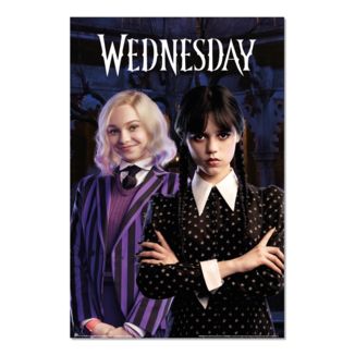 Wednesday and Enid Poster Wednesday 91.5 x 61 cms