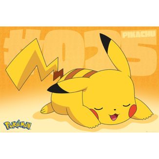 Poster Pikachu Descansando Pokemon 91,5 x 61 cms