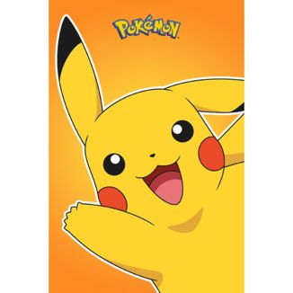 Poster Pikachu Sonriente Pokemon 91,5 x 61 cms