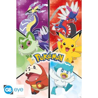 Poster Pokemon Escarlata y Purpura Pokemon 91,5 x 61 cms