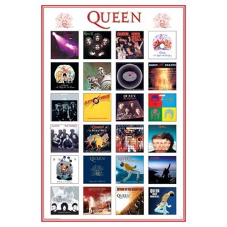 Poster Portadas Albumes Queen 91,5 x 61 cms