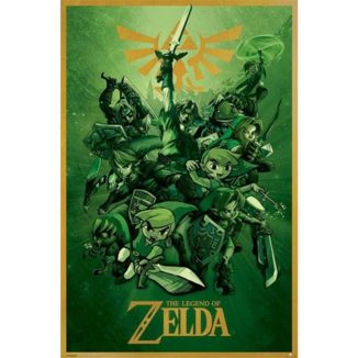Poster The Legend of Zelda Green 91,5 x 61 cms