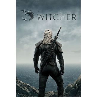 Poster Geralt espalda The Witcher  91 x 61 cms