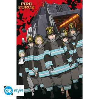 8th Brigade Poster Fire Force 91.5 x 61 cms