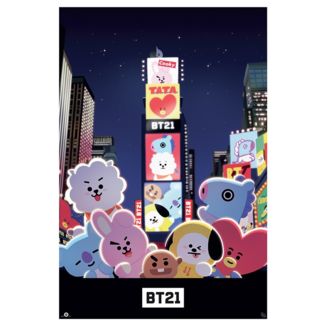 BT21 Poster Times Square BTS 91,5 x 61 cms