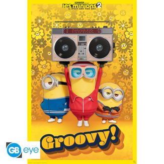 Poster Groovy Minions 91,5 x 61 cms