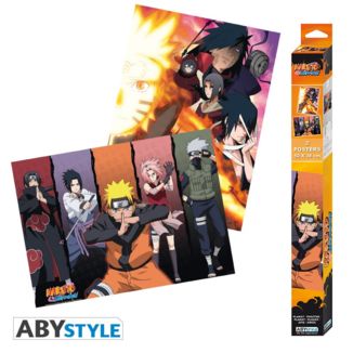 Poster Grupal Naruto Shippuden Set 52 x 38 cms