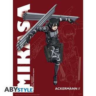 Poster Mikasa Ackerman Ataque A Los Titanes 52 x 38 cms