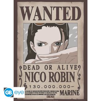Nico Robin Wanted Poster One Piece 52 x 38 cms GB Eye