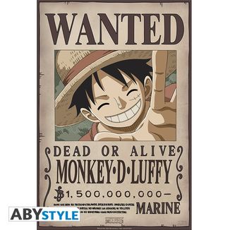 Poster One Piece Luffy Wanted 91,5 x 61 cms