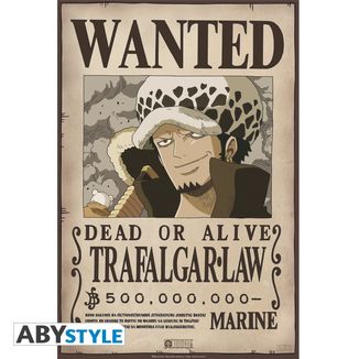 Trafalgar Law Wanted One Piece Poster 52 x 35 cms