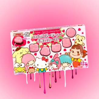 Fujiya Strawberry Party Pekochan x Sanrio Chocolates 40g