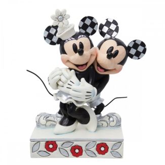 Figura Mickey & Minnie Mouse Disney D100 Anniversary Enesco Jim Shore